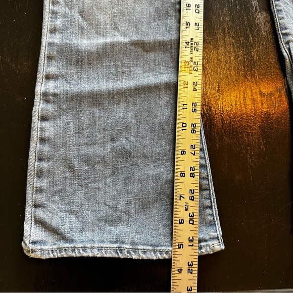 Rock & Republic Size 6 Flare Wide Leg Light Wash Denim Jean Y2K Mom Jean - Picture 7 of 13